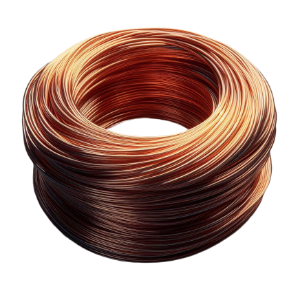 Imagem de um embolo de fio de cobre