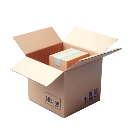 Imagem de uma caixa de papelão