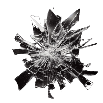 Imagem de um caco de vidro